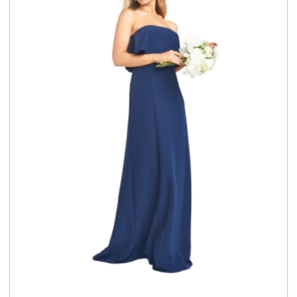 show ME YOUR MUMU MONACO RUFFLE MAXI GOWN DRESS NEW W/TAGS - Picture 3 of 15
